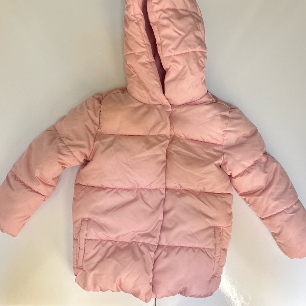Old Navy Girls’ Sherpa-Lined Hooded Puffer Jacket - Size -5T